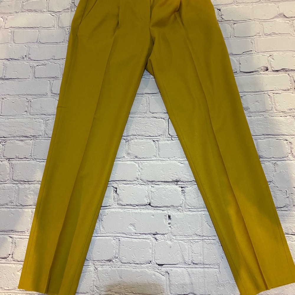 J. Crew Mustard Yellow Cropped Pants